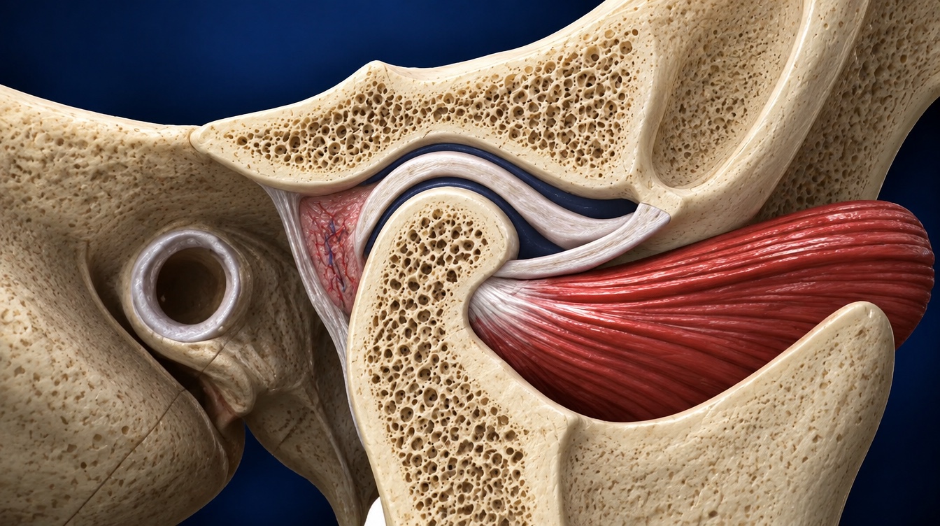 Jaw joint, condyle and fossa